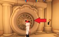 They will have to spam the Grappling Hook to get into the vault (Image via Roblox)